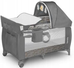Lionelo Sven Plus utazóágy Grey Scandi (5902581656209)