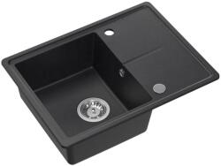 Quadron Chiuveta compozit incastrata Quadron Pop Tony 116 negru punctat 60x45 cm (HTO6045CZK) Chiuveta
