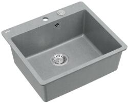 Quadron Chiuveta compozit Quadron Unique Morgan 110 gri - inox 57x50 cm (HB8304U5-FM_BS_P2O) Chiuveta