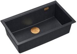 Quadron Chiuveta compozit sub blat Quadron Logan 110 negru diamant - cupru 76x44 cm (HQD7644U8_PVDC1_U) Chiuveta
