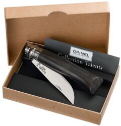 Opinel 001352 No. 08 Összecsukható Zsebkés ajándékdobozban - Ébenfa markolattal (001352)