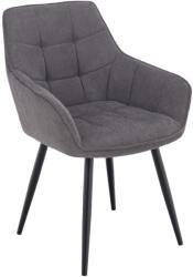 TEMPO KONDELA Design fotel, szürke/fekete, MARKEN