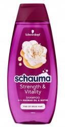 Schauma Schwarzkopf Schauma Hajsampon Strength & Vitality vékonyszálú hajra és