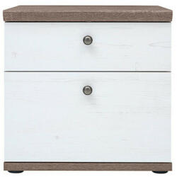 TEMPO KONDELA Éjjeliszekrény, canyon fenyő/sonoma trüffel tölgy, TEINA KOM2S