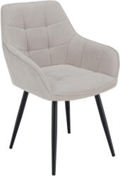 TEMPO KONDELA Design fotel, bézs/fekete, MARKEN - pepita