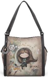 Anekke Real válltáska, háromrekeszes, ökológiai bőr, 28×28×13cm (41702-204)