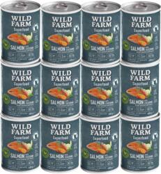  Wild Farm Wild Farm Superfood Lazac 12x400g gabonamentes kutyaeledel