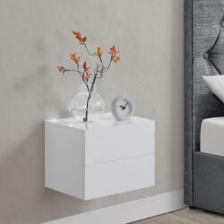 Juskys Függő éjjeliszekrény 40 x 29 x 30 cm 2 fiókkal fehér (51481)