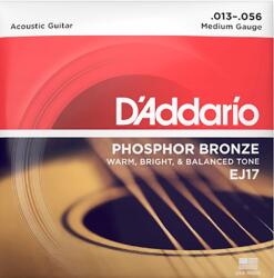 D'addario Daddario EJ17 (13-56) Akusztikus gitár húrok (EJ17)