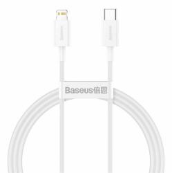 Baseus SUPERIOR adatkábel (Type-C - lightning, 20W, PD gyorstöltő, 100cm, törésgátló) FEHÉR CATLYS-A02 (CATLYS-A02)