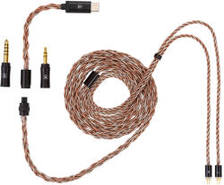 Campfire Audio TIME LINK CABLE - Univerzális moduláris tiszta és ezüstözött réz fülhallgató kábel 32bit 768kHz DSD256 - 2-Pin (CA-C-TIMELINK-2PIN)