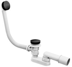 RAVAK kád le-és túlfolyószett 570 mm, Click-Clack, fekete (RAV-X01746)