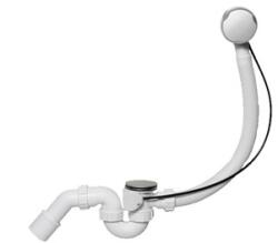 HC McAlpine kád le-és túlfolyó szifon autómata, fém gombbal, 50 cm (HC31M-S2)