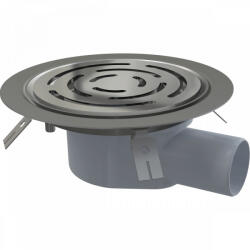 Alcadrain Padlóösszefolyó 105×105/50 mm rozsdamentes ráccsal APV3513 (APV3513)