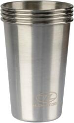 Highlander Cană din oțel Highlander Outdoor Camp Cup 500 ml 4 buc. - Silver