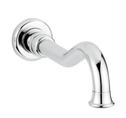 Bugnatese Klasszikus kádkifolyó 19cm, szálcsiszolt nikkel 19325NS (19325NS)