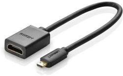 UGREEN CABLU ADAPTOR video Ugreen, micro HDMI (T) la HDMI (M), rezolutie maxima 4K/60Hz, HDMI 2.0, 0.2 m, negru 20134 (timbru verde 0.80 lei) - 6957303821341 (20134)