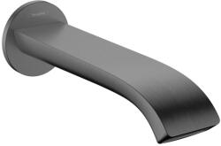 Hansgrohe Vivenis fali kádkifolyó 202 mm, szálcsiszolt fekete/króm 75410340 (75410340)