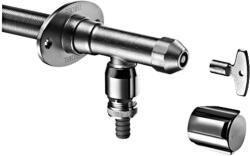 SCHELL POLAR II fagybiztos kültéri szelep légbeszívóval, matt króm 039980399 (039980399)