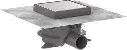 Hansgrohe RainDrain Spot Plus 150 padlólefolyó szett csempézhető hátsó burkolattal, szálcsiszolt rozsdamentes acél 56226800 (56226800)