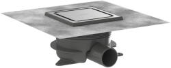 Hansgrohe RainDrain Spot Plus teljes padlólefolyó 150x150 állítható magasságú kerettel, szálcsiszolt rozsdamentes acél 56225800 (56225800)