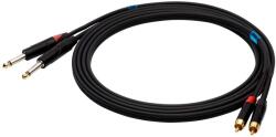 SSQ SS-1427 2x RCA apa - 2x 6.3mm Mono Jack apa Kábel (1m) (SS-1427) (SS-1427)