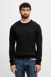 Tommy Hilfiger pamut pulóver könnyű, fehér, MW0MW33132 - fekete M