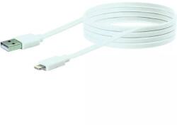 SCHWAIGER USB 2.0 A - Apple Lightning Adat- és Töltőkábel 2m - Fehér