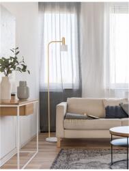 Nova Luce Lampa podea PAZ Auriu Metal & Alb Metal Shade, Alb Baza E27 1x40 Wat 230 Volt IP20 Fara bec (NV9426653)