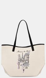 Karl Lagerfeld pamut táska - bézs Univerzális méret - answear - 40 990 Ft
