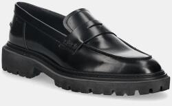 Gant bőr mokaszin Ivyhill fekete, lapos talpú, 31531117 - fekete Női 41