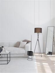 Nova Luce Lampa podea RETRO Negru Fabric Shade Negru Metal IP20 Fara bec (NV9050160)