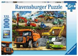 Ravensburger 12973 - Járművek az építkezésen - 100 db-os XXL puzzle (12973)