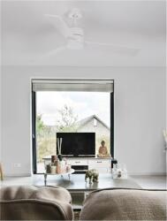 Nova Luce Lustra cu ventilator AXEL Alb Aluminiu & Alb & Oak PlyLemn Motor DC 38W 220 - 240 Volt IP20 (NV9952355)