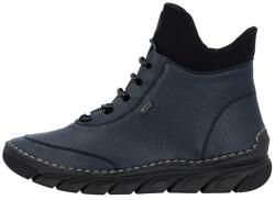 RIEKER Ghete dama, Rieker, 55069-14-Albastru, casual, piele ecologica, imblanite, cu talpa joasa, albastru (Marime: 40)