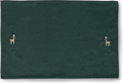 Juna Suport de farfurie Christmas Fable cu model reni 43 x 30 cm, verde închis (637307)