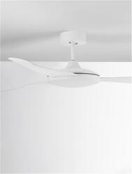 Nova Luce Lustra cu ventilator BLAIRE Aluminiu Mat Alb & Sticla 3ABS Alb Blades Motor DC 38W 220 - 240 Volt IP20 (NV9952360)