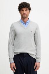 Tommy Hilfiger pulóver kasmír keverékből könnyű, férfi, szürke - szürke M - answear - 39 990 Ft