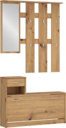 TEMPO KONDELA Set pentru hol, stejar artisan, VIRA-MECKI NEW