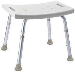 Sapho RIDDER Fürdőszobai szék, állítható magasság (34-52cm), max. 100kg, fehér (A00601101) (A00601101)