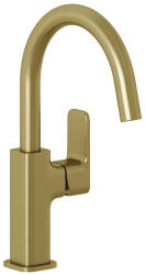 Kludi KLUDI-RENON oldalkaros mosdócsap leeresztő nélkül, GOLD szálcsiszolt arany (42028N075)