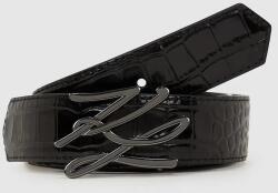 Karl Lagerfeld kifordítható bőröv - fekete 75 - answear - 39 990 Ft