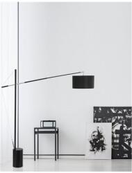 Nova Luce Lampa podea TRACCIA Iron & Plastic Negru Fabric Shade Adjustable LED E27 1x12W IP20 Fara bec (NV41455401)