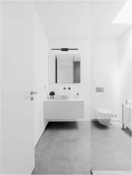 Nova Luce Corp de iluminat pentru baie FLAT Negru Aluminiu & Acrylic LED 18 Wat 230 Volt 1513Lm 3000K IP44 (NV787011)