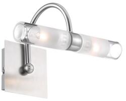 Nova Luce Corp de iluminat pentru baie DRITTO Sticla clara & Satin Nickel Metal LED G9 2x5W IP44 Fara bec (NV6310661)