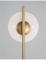 Nova Luce Lampa podea CANTONA Alb Opal Sticla Alama aurie & Marble LED E27 1x12W 230V IP20 Fara bec (NV9960619)