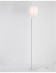 Nova Luce Lampa podea YAMA Alb Fabrirc Shade & Alb Aluminiu Intrerupator On/Off LED E27 1x12 Wat 230Volt IP20 Fara bec (NV9180521)