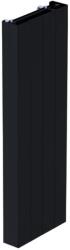 EURAD Plus 11 DK 600x1800 fekete finoman polirozott acél függőleges lapradiátor