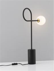 Nova Luce Veioza DEDALO Nisipiu Negru Aluminiu & Opal Sticla LED G9 1x5W 230V IP20 Fara bec Lungime cablu: 150 cm (NV9010223)