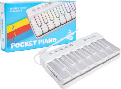 Inlea4Fun Hordozható mini zongora, zsebzongora POCKET PIANO - Fehér (RA-ZMU.CY-8047B.BIA)